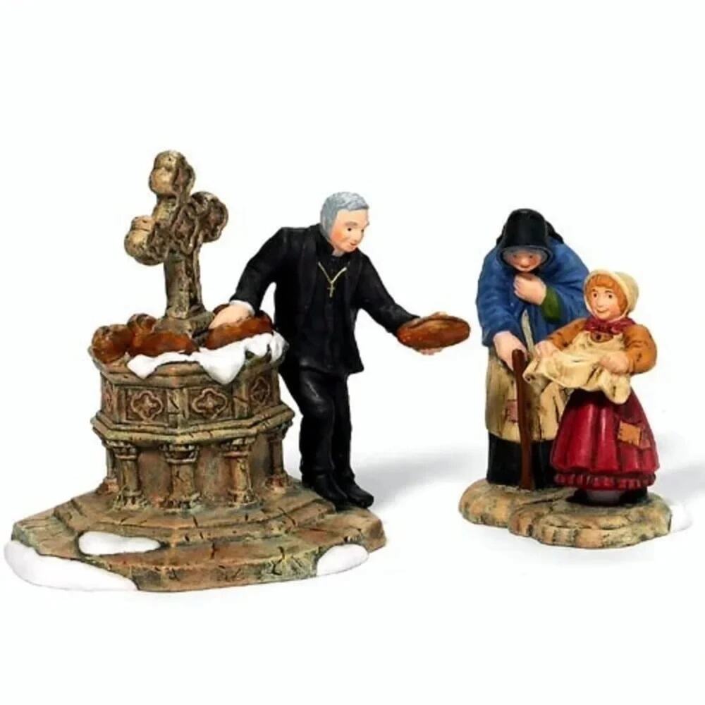 Dept 56 'The Charitable Vicar ' Set of 2 Dickens' Village Accessories #58566